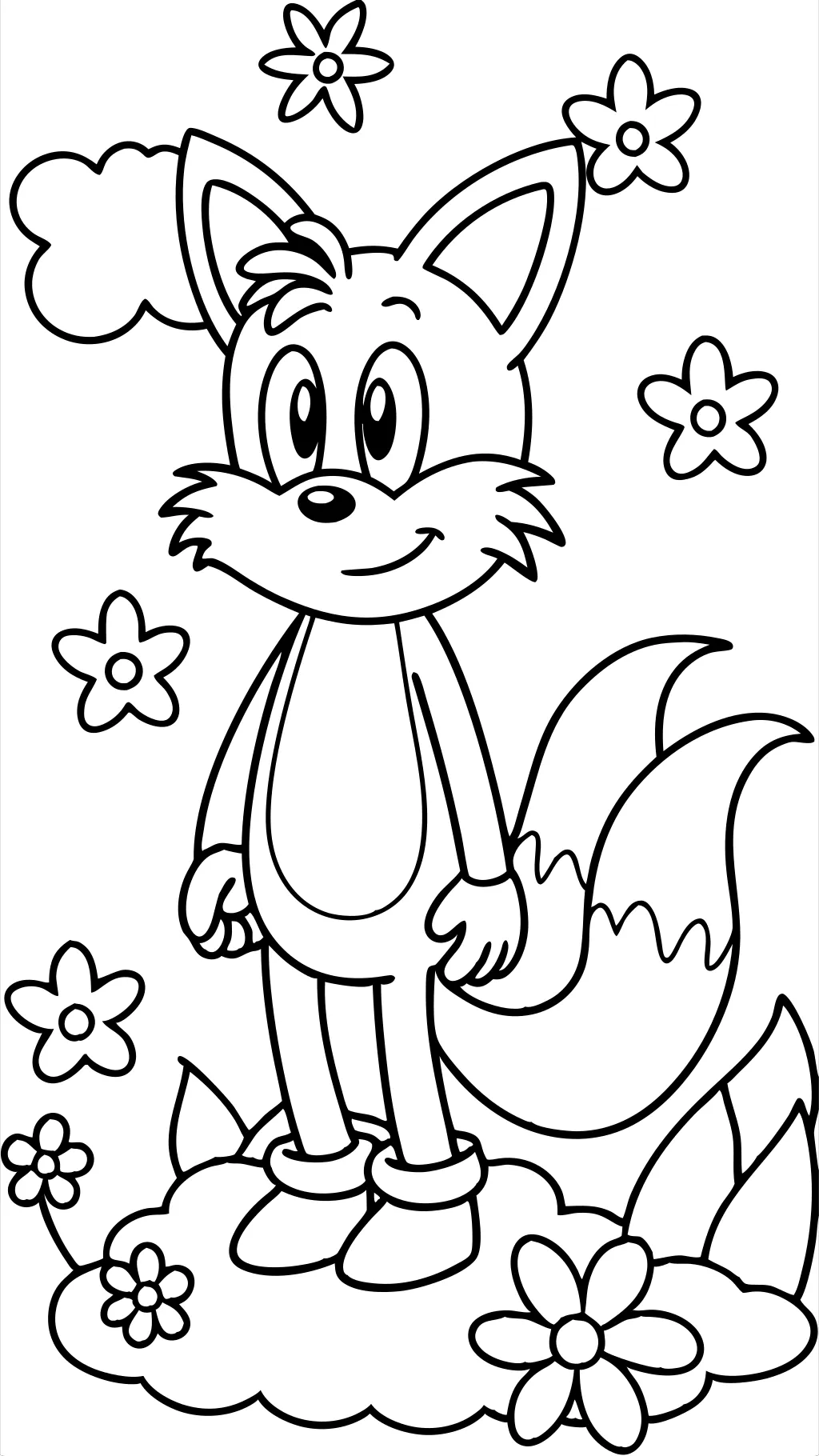 coloring pages tails